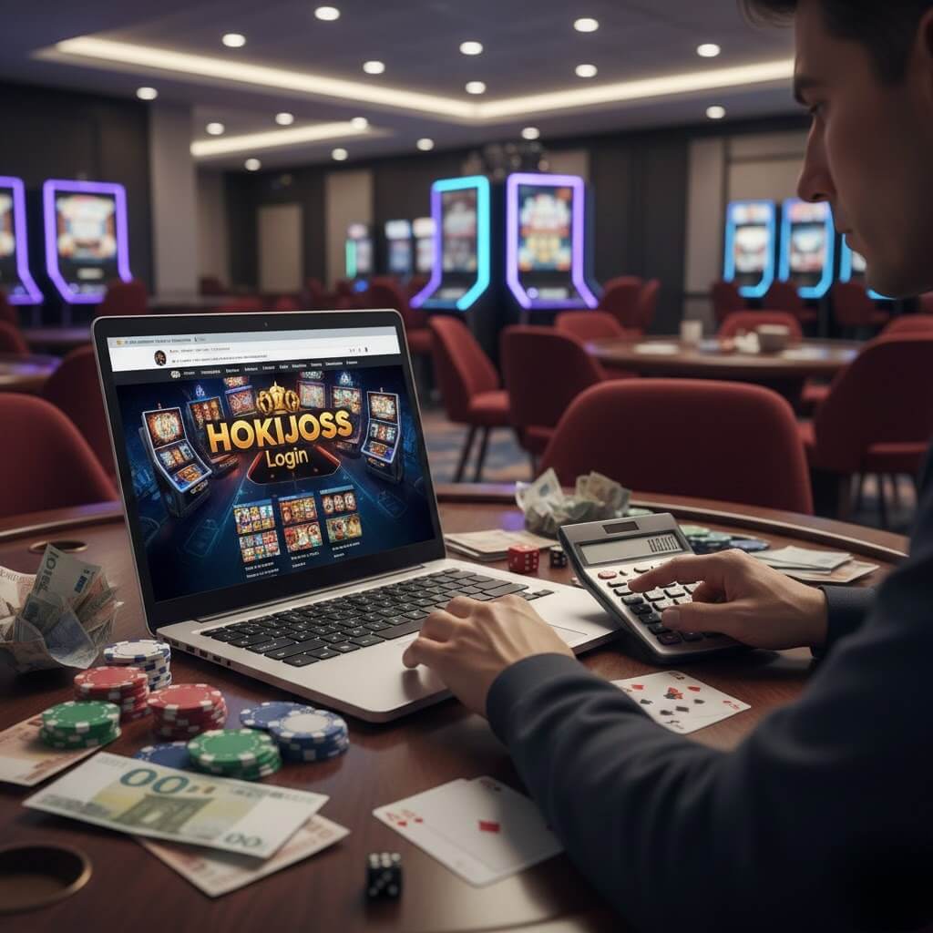 Pemain casino online mengatur taruhan melalui Hokijoss Login